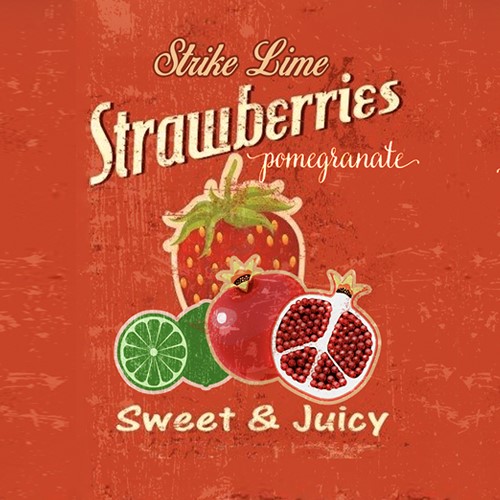 Strawberries Pomegranate - Strike Lime - 50ml