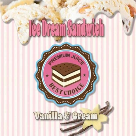 Vanilla & Cream Ice Dream Sandwich Eliquide 50ml 30PG 70VG 0mg